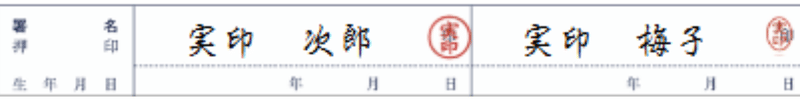 証人押印箇所画像