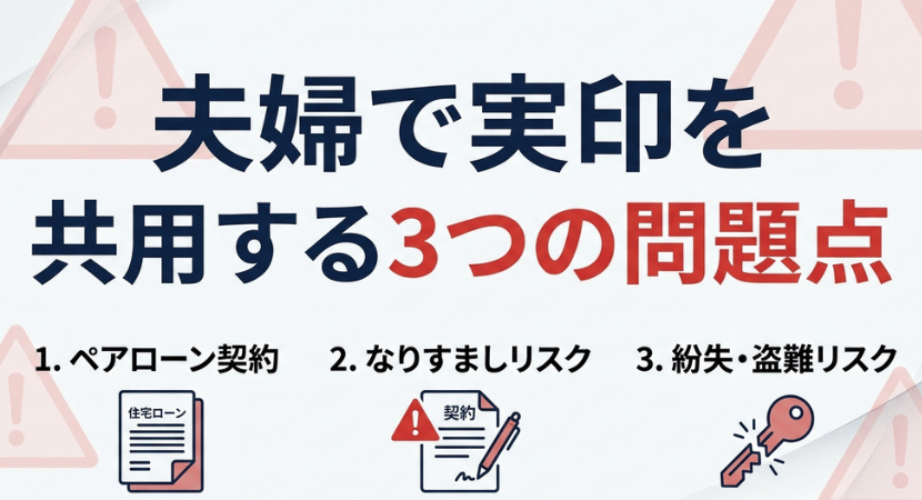 夫婦で実印を共用する問題点